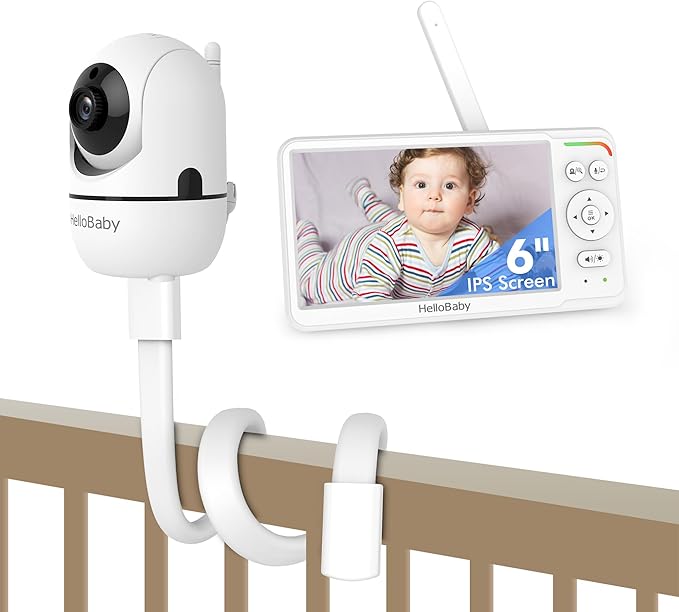 Baby Monitor with Flexible Mount with Camera and Audio